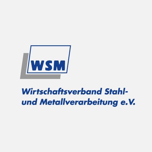 Logo Stahl und Metall grau